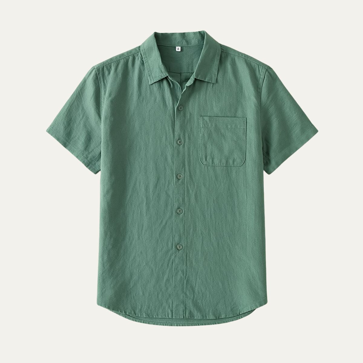 Men's linen shirt in green