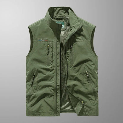 Men's Multi-Pocket Utility Jacket in Green