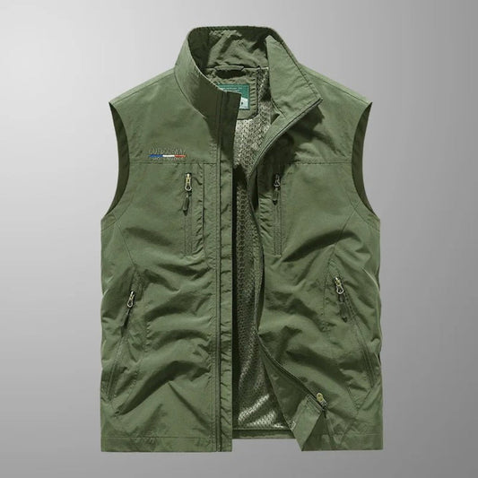 Men's Multi-Pocket Utility Jacket in Green