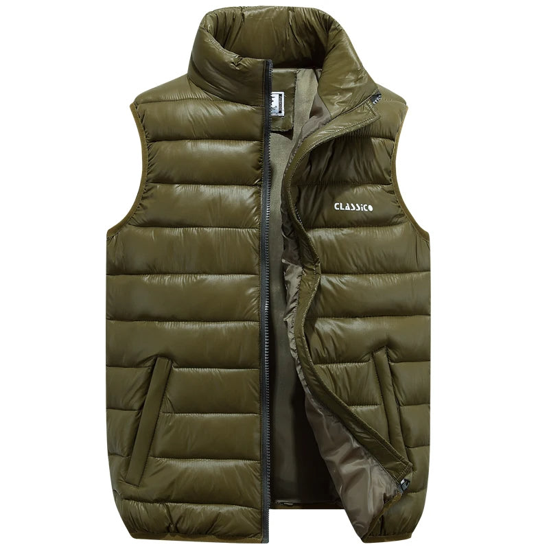 Men's Padded Bodywarmer in Army Green