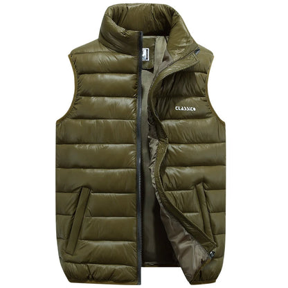 Men's Padded Bodywarmer in Army Green
