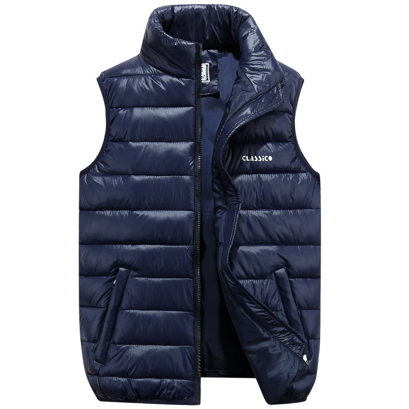 Men's Padded Bodywarmer in Navy Blue